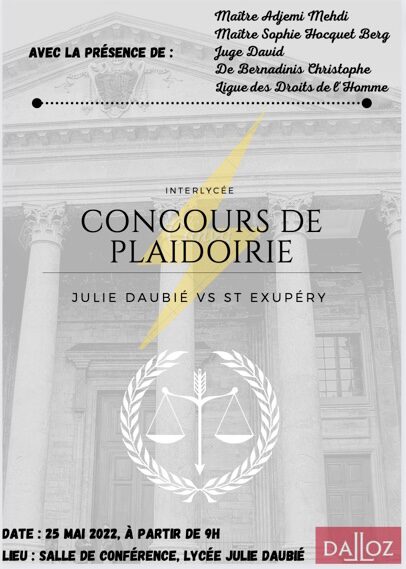 Concours de plaidoirie Interlycée